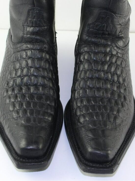 Buffalo Brand Handcrafted Leather Cowboy Alligator Crocodile Style Boots (8 US) main image 6